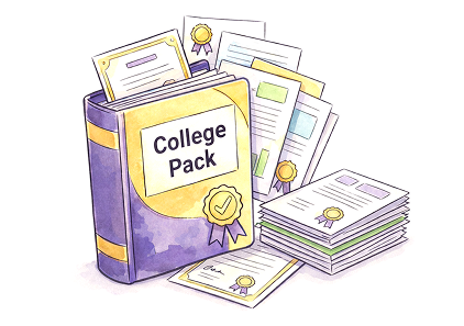 College Pack — матеріальний доказ талантів учня